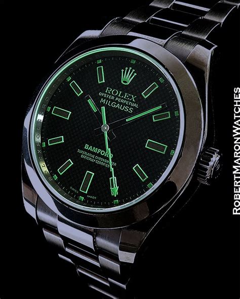 rolex milgauss bamford edition|milgauss rolex price.